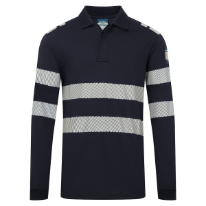 Camasa ignifug modaflame antiestatic vizibilitate ridicata long sleeve polo, Tricouri polo pentru barbati