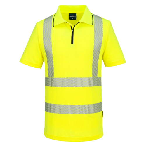 Tricou polo kx3 sport tricou fermoar vizibilitate ridicata s/s