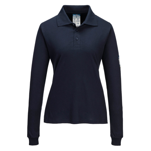Tricou polo modaflame knit ignifug cămașă cu mânecă lungă pentru femei, Tricouri polo pentru dama