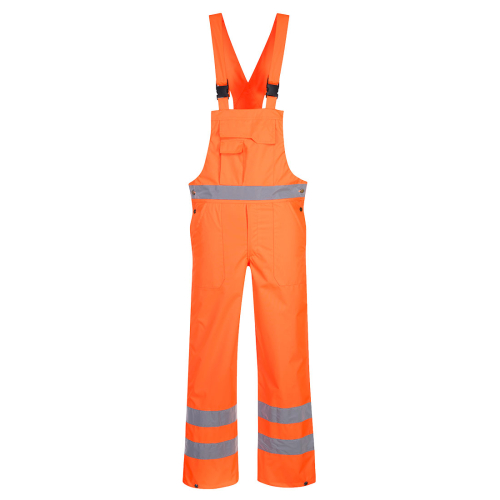 Pantaloni cu pieptar Hi-Vis- necaptusiti