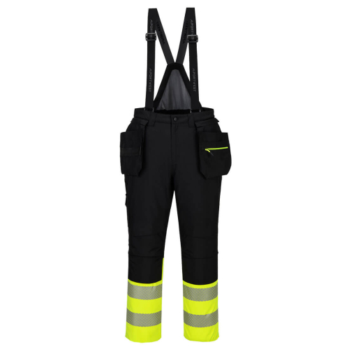 Pantaloni de iarnă cu pieptar DX4 Hi-Vis Clasa 1