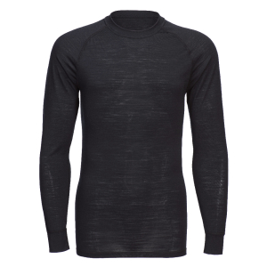 Tricou Crewneck cu mânecă lungă din lână Merino, Tricouri pentru barbati
