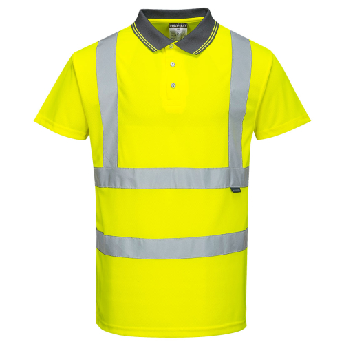 Tricou Polo Hi-Vis cu Maneci Scurte, Tricouri polo pentru barbati