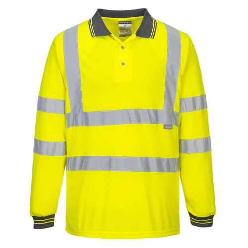 Tricou Polo HiVis cu maneci lungi, Tricouri polo pentru barbati