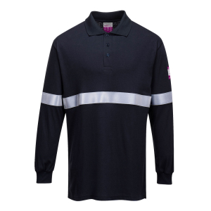 Tricou polo tricou cu maneci lungi antistatic si ignifug cu benzi reflectorizante, Tricouri polo pentru barbati