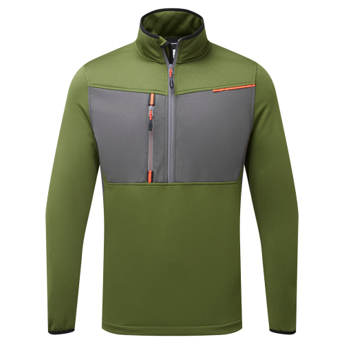 Fleece wx3 jumătate fermoar tech, Work jackets, Size: IT, Color: Gri metalic, Size: IT, Color: Black, Size: IT, Color: Verde Măs